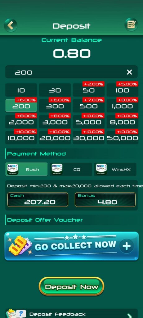 Game Rummy Deposit page 